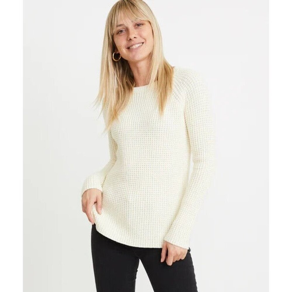 Marine Layer Cream Crew Neck Sweater